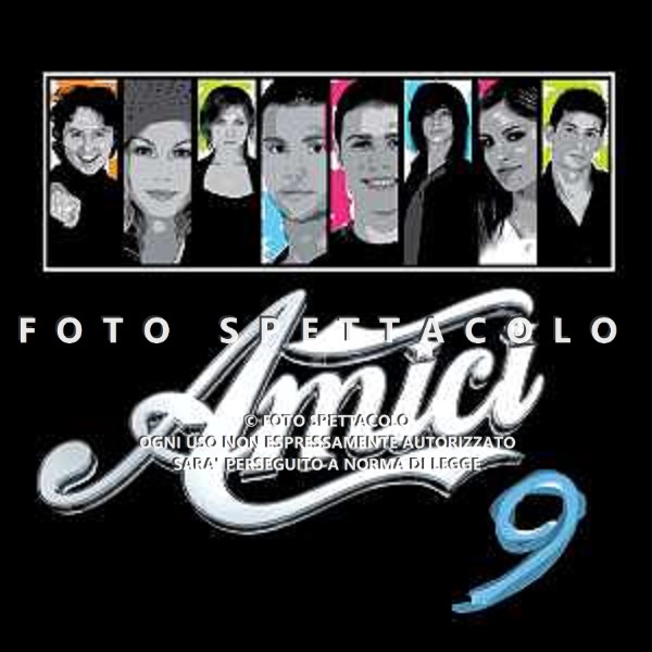 Copertina del cd di Amici 9