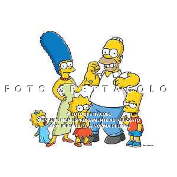 Maggie, Marge, Lisa, Homer, Bart