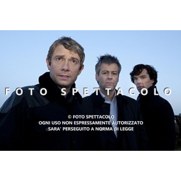 Martin Freeman, Vinette Robinson, Benedict Cumberbatch 