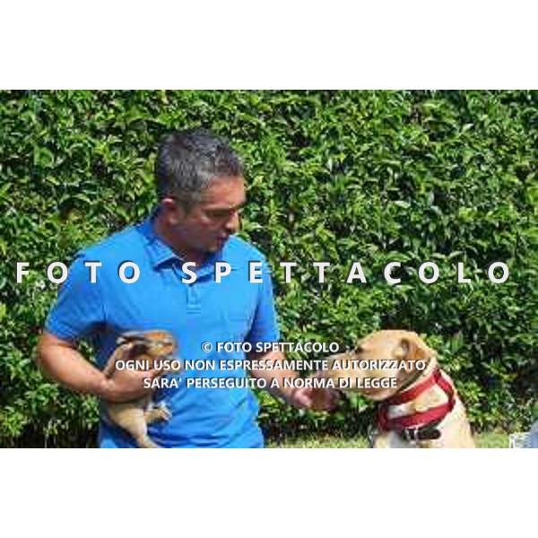 Cesar with Buddy and rabbit, Cesar Millan