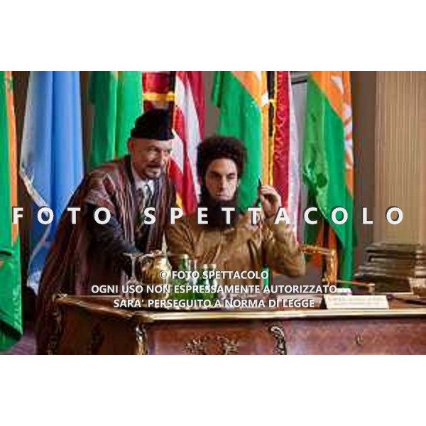 Tamir (Ben Kingsley, left) and The Dictator (center) in THE DICTATOR, from Paramount Pictures..FD-33960